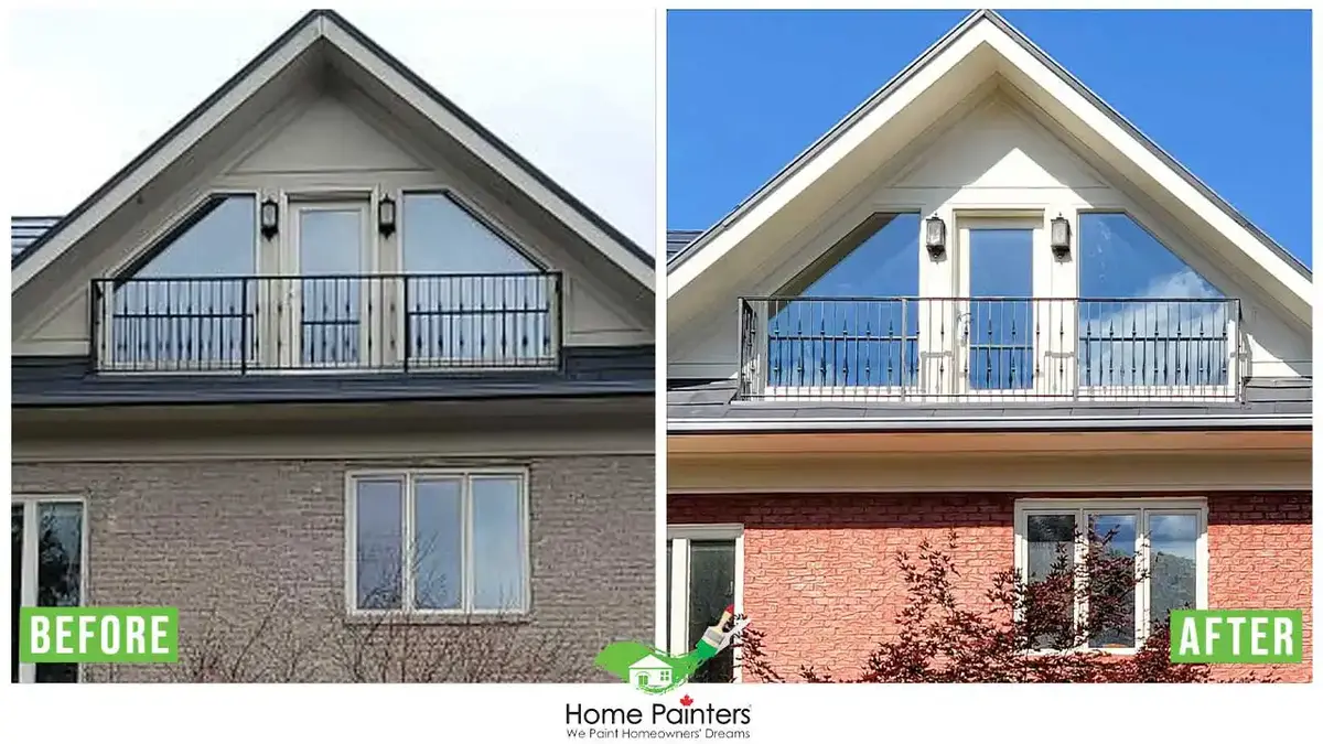 Exterior aluminum siding painting