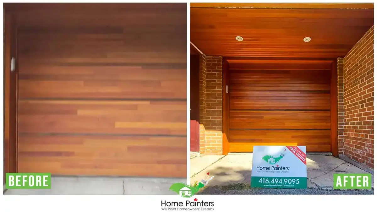 Exterior wood siding painting