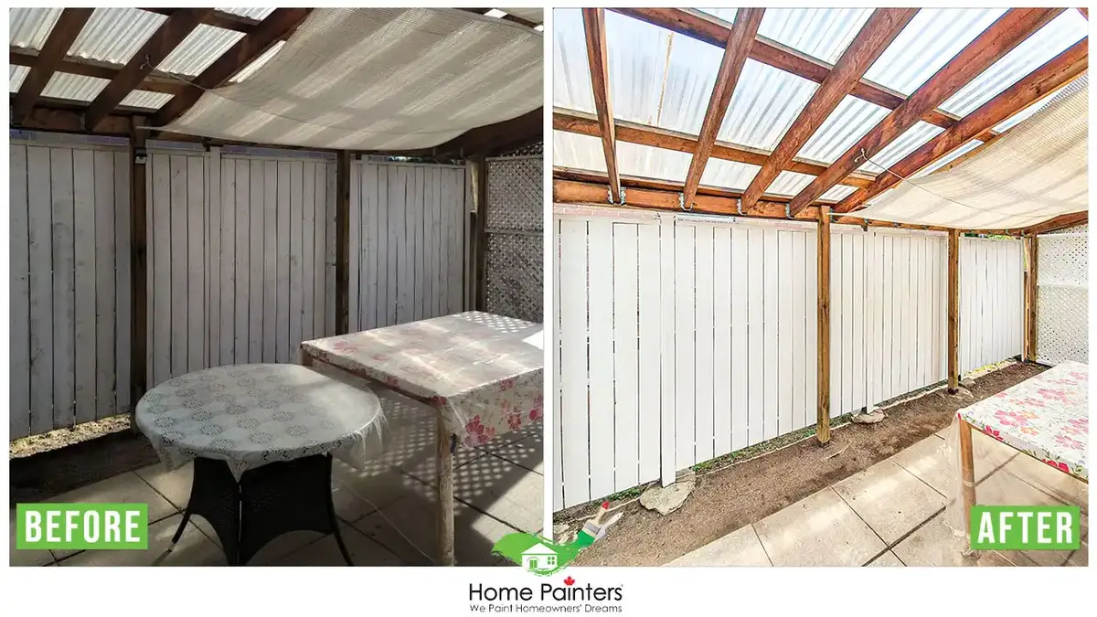 Exterior wood siding painting
