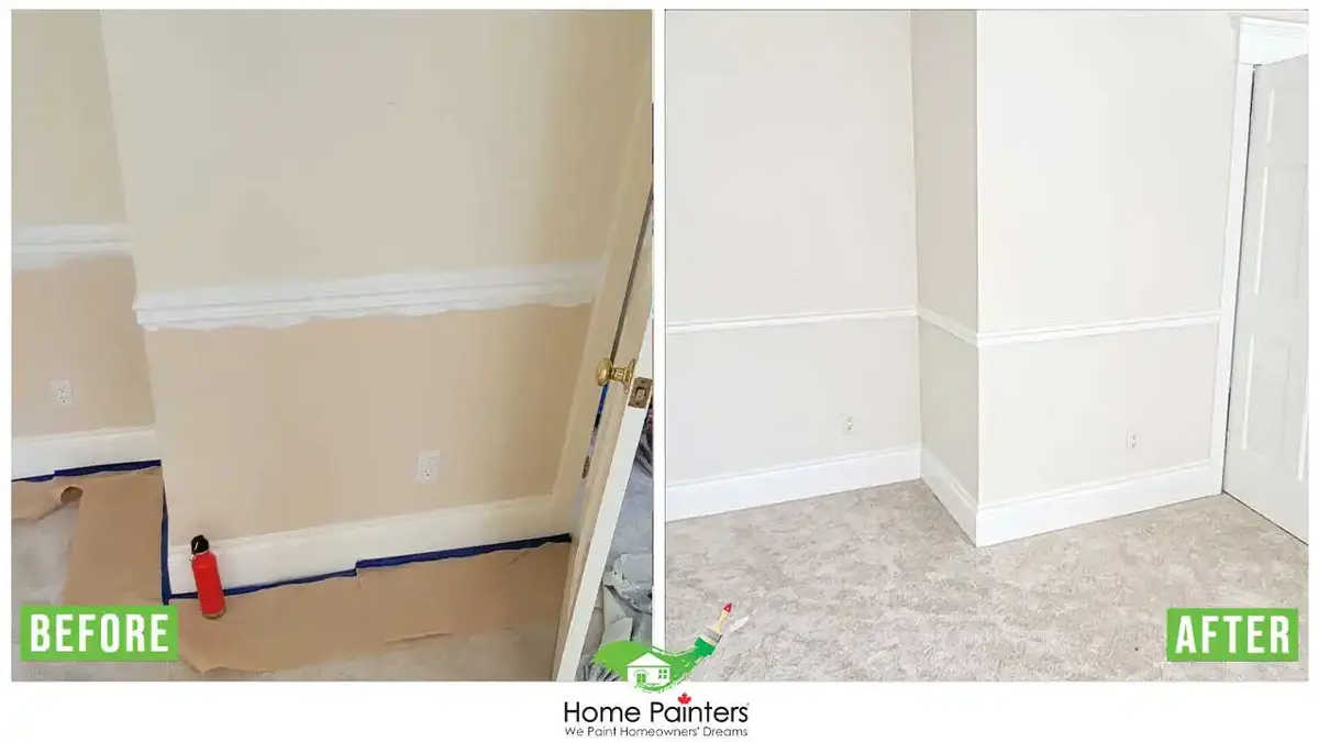 drywall carpentry repair before and after