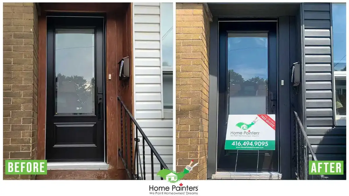 exterior door restaining and refinishing