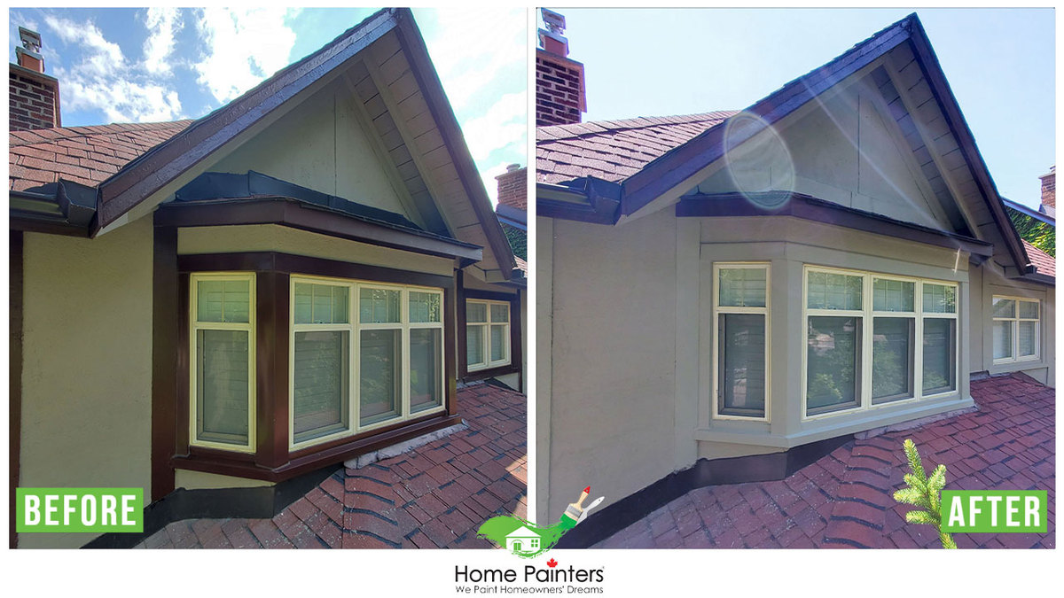 Exterior aluminum windows painting