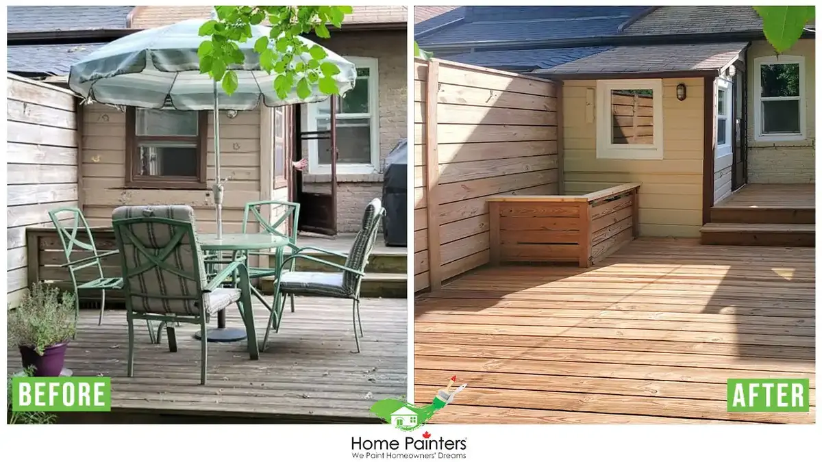 Exterior wood siding painting