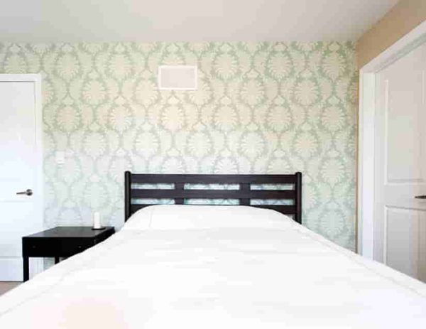 Bedroom Wallpaper Installation