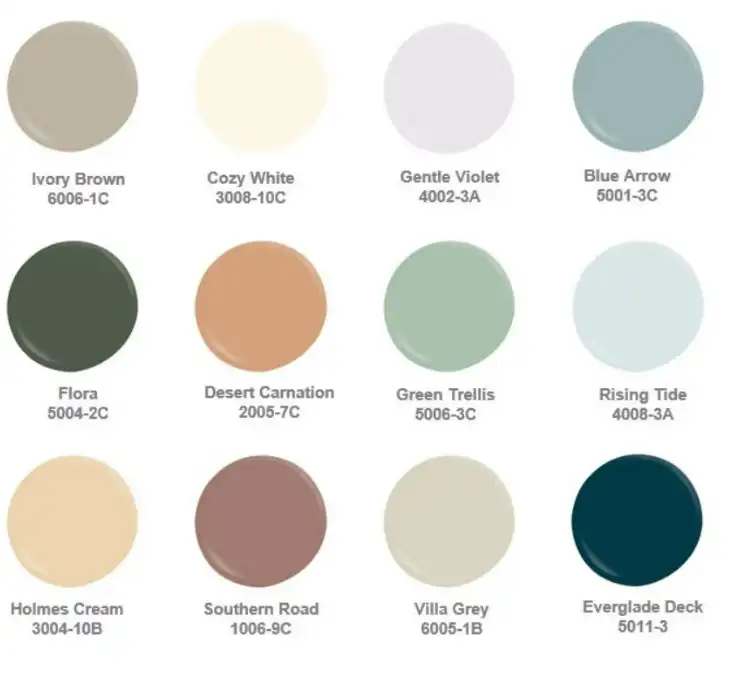 valspar paint colour palette for 2023