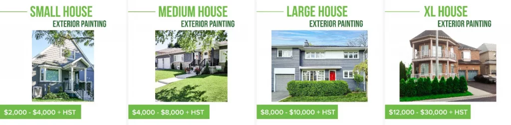 This is the general cost for exterior residential painting