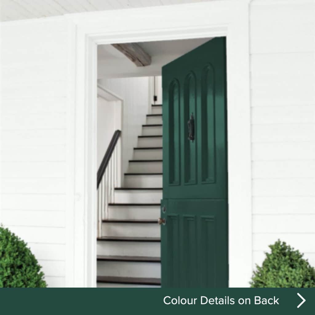 Hunter Green Coloured Door