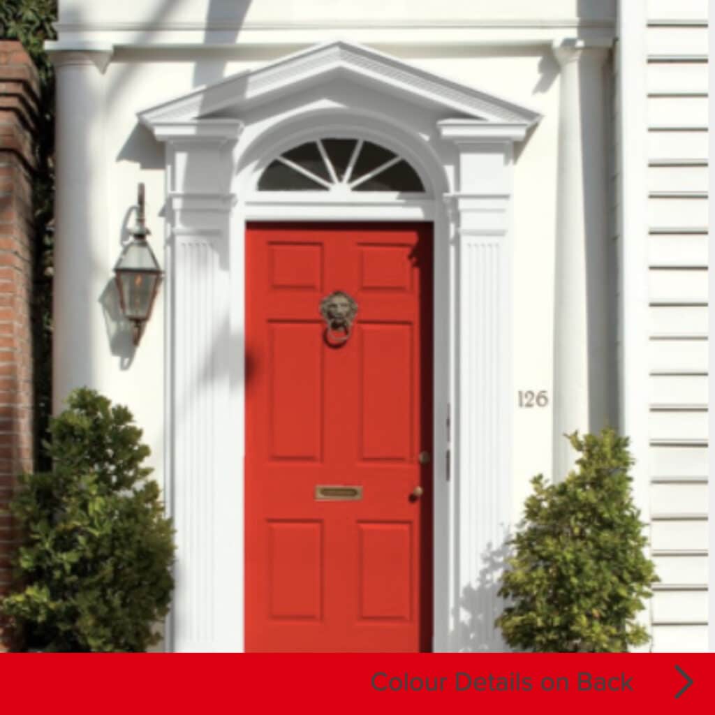 Ruby Red Coloured Door