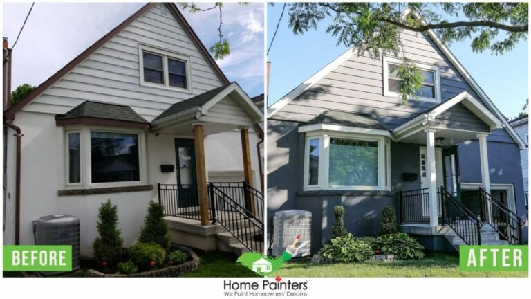 Exterior House Painting Before and After