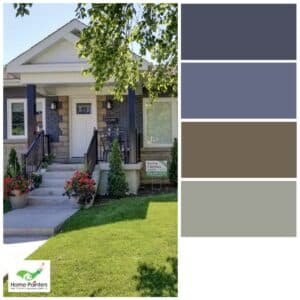 Charcoal Stone Grey Taupe Exterior Brick Paint and Staining Colour Palette