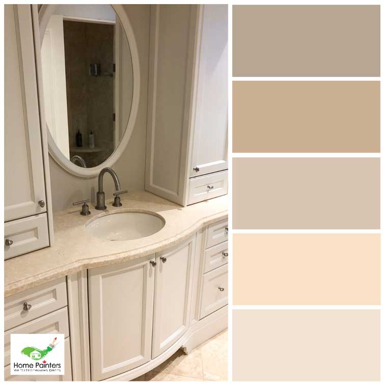 Cream Powder Bathroom Colour Palette