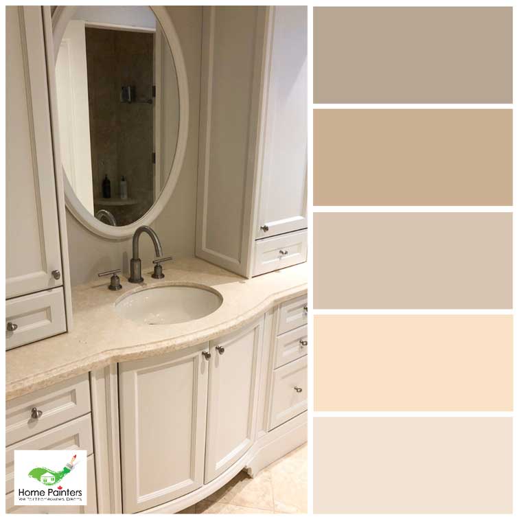 Cream Powder Room Colour Palette