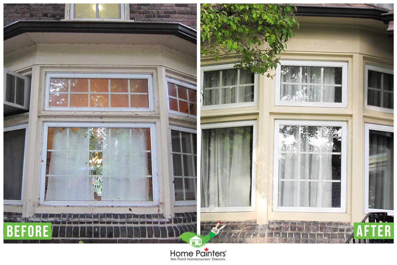 Exterior Bay Window Painting