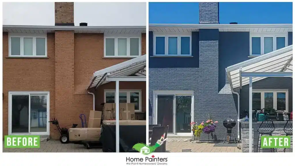 Exterior Brick Staining by Home Painters Toronto