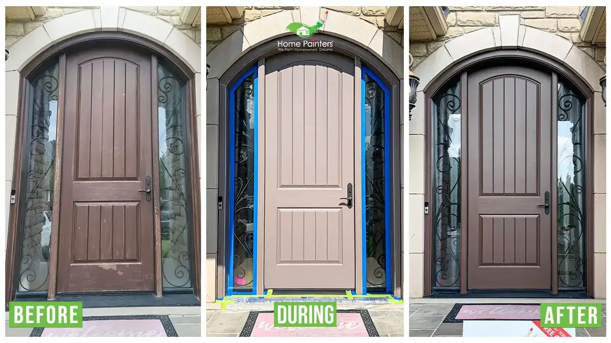 Front Door Painting by Home Painters Toronto