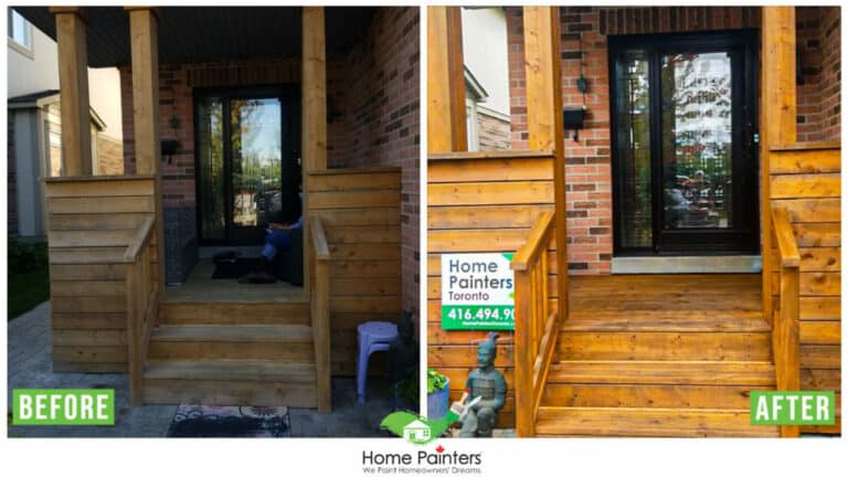 porch painting by home painters toronto