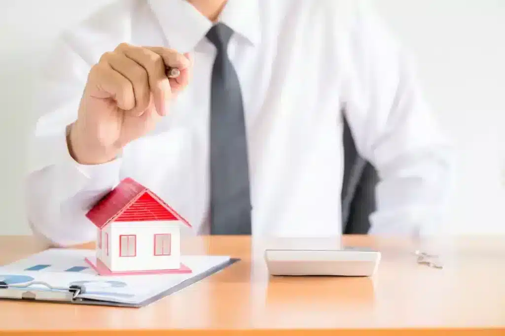 Home Salesman Stretches Holding Black Pen