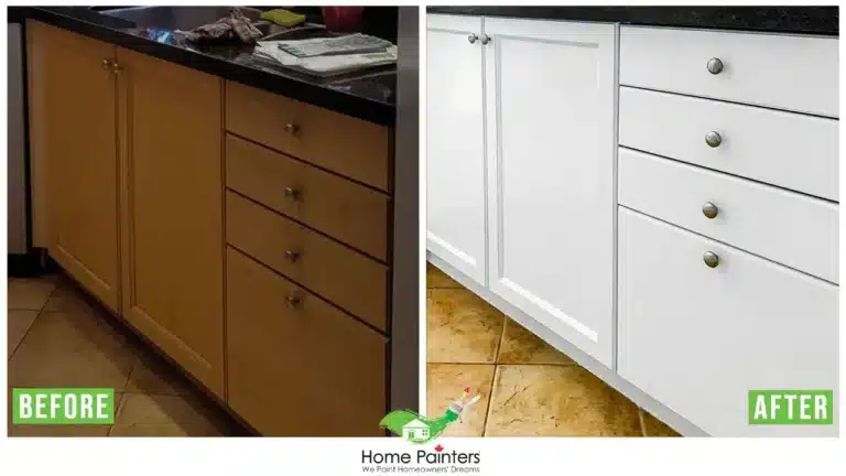 Interior Kitchen Cabinet Refinishing by Home Painters Toronto