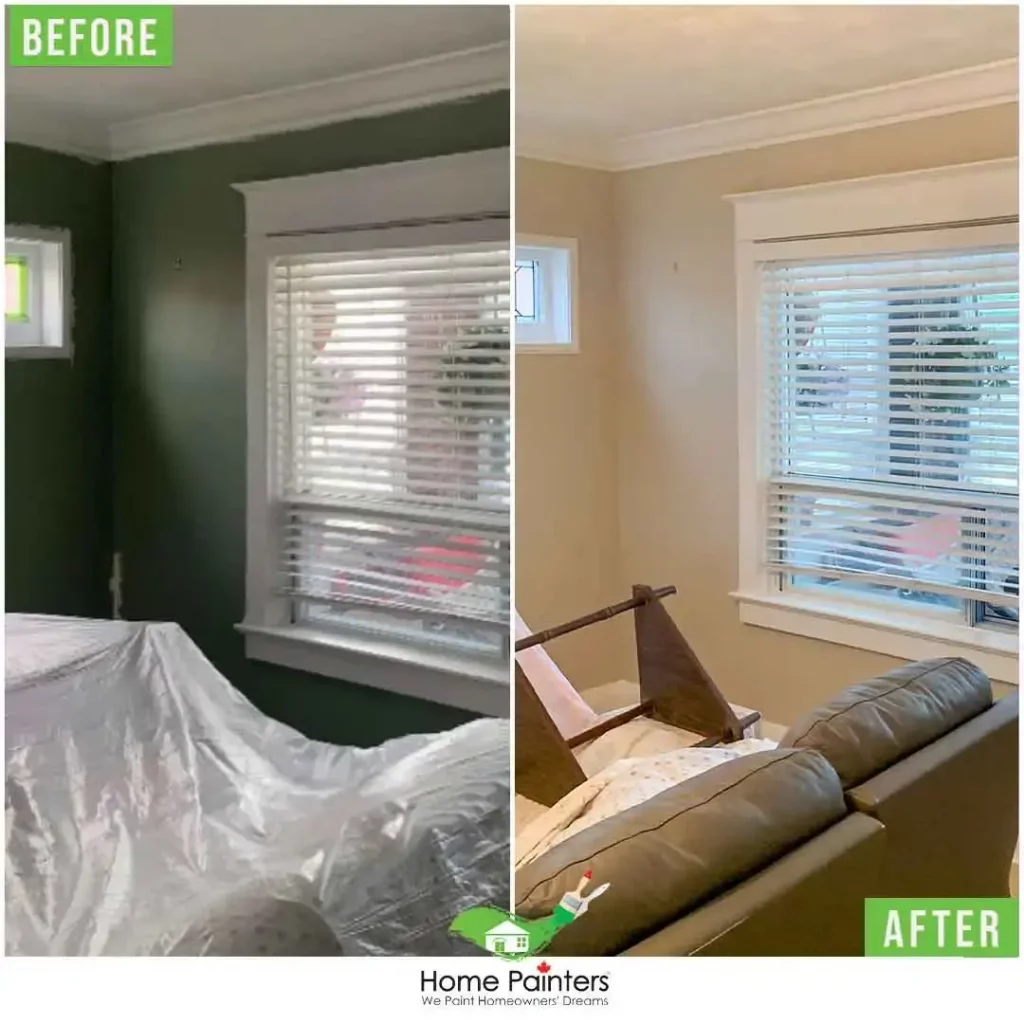 Interior Wall Painting by Home Painters Toronto Before and After