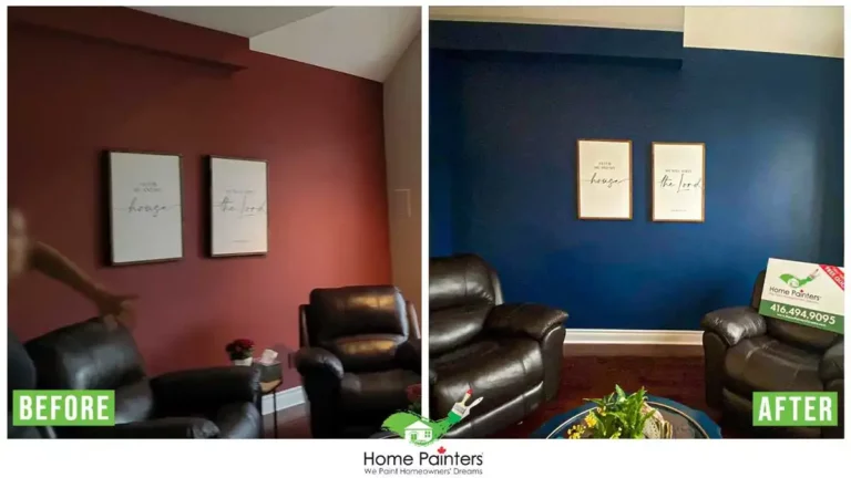 Interior Wall Painting Before and After