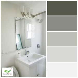 Modern White Bathroom Colour Palette