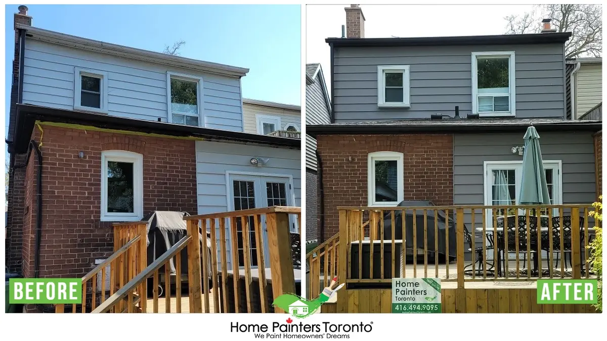 before and after results of exterior painting