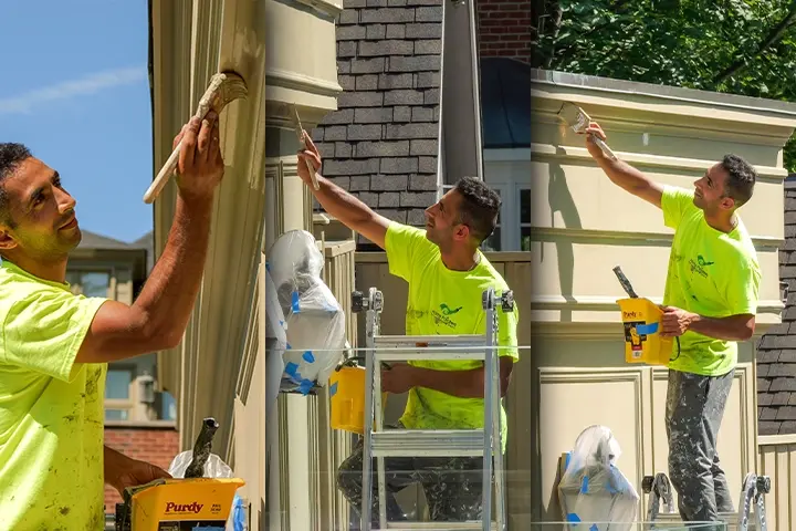 Collage Image Exterior Stucco Siding Parging and Repairs