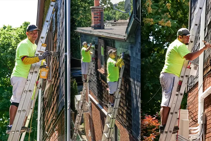 Collage Image Exterior Wood Siding Replacement and Repairs
