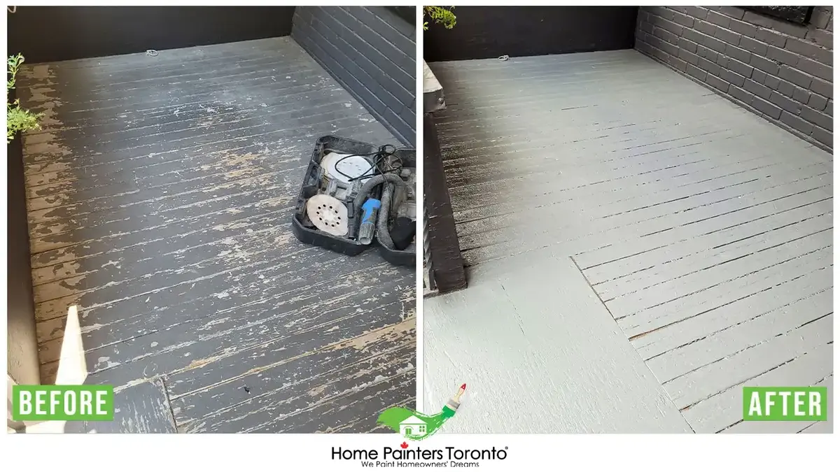 exterior wood deck repair and painting
