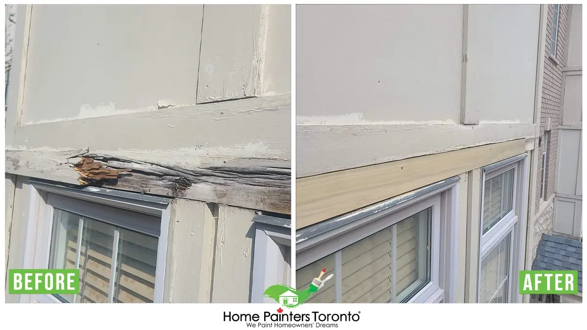 exterior window frame painting and handyman