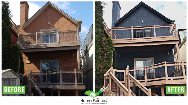 Exterior Brick Staining by Home Painters Toronto