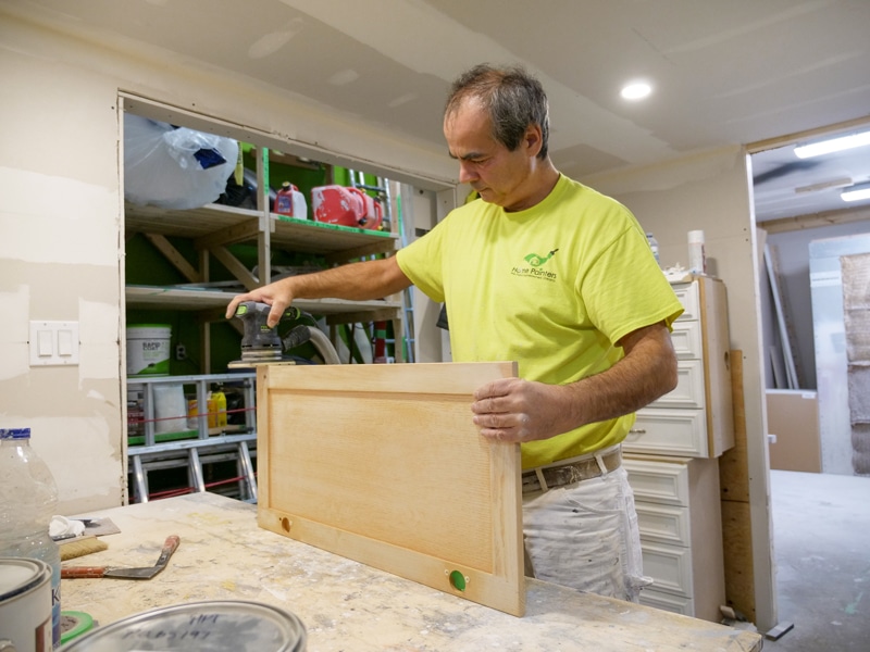 Kitchen Cabinet Painting Process