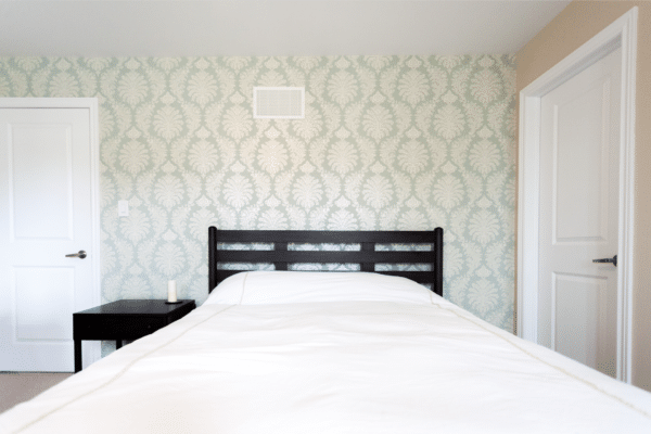 Bedroom Wallpaper Installation