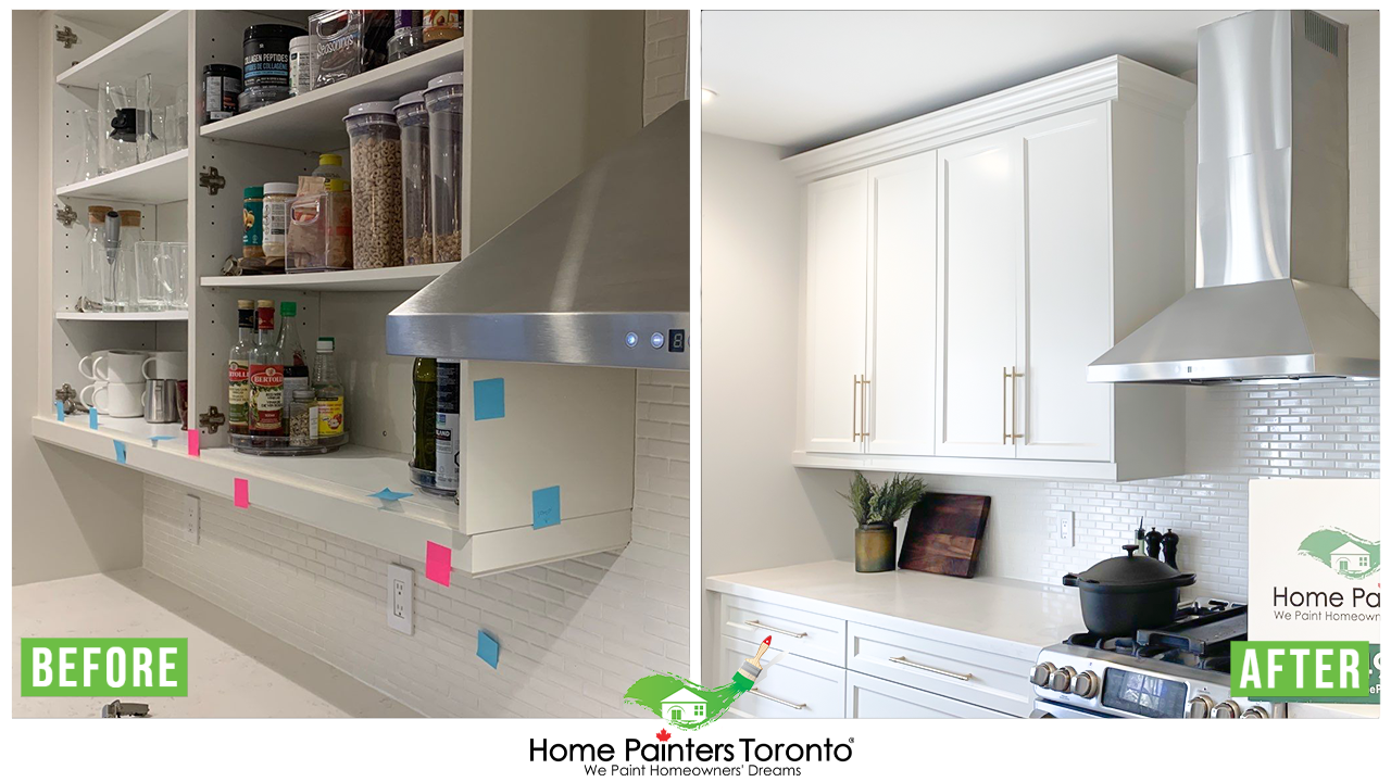 kitchen cabinet before and after