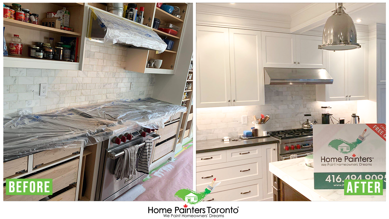 kitchen cabinet before and after