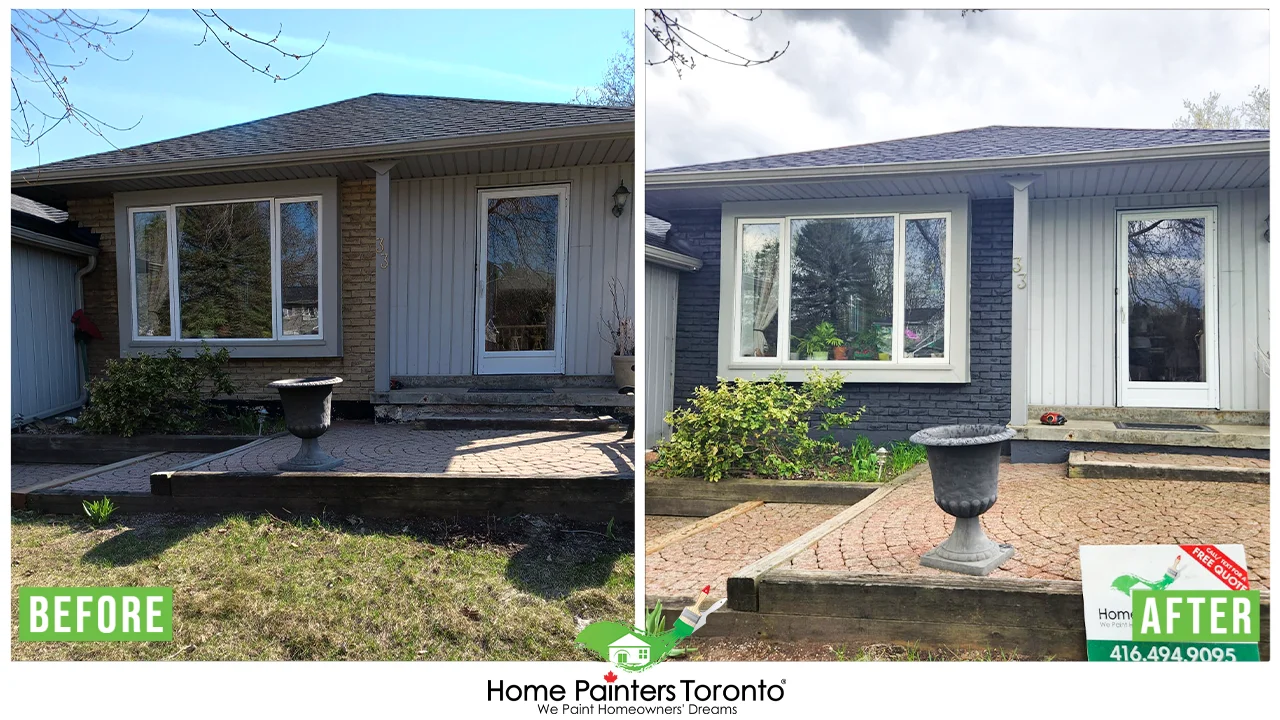 Brick Staining Before And After