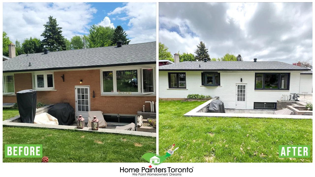 Brick Staining Before And After