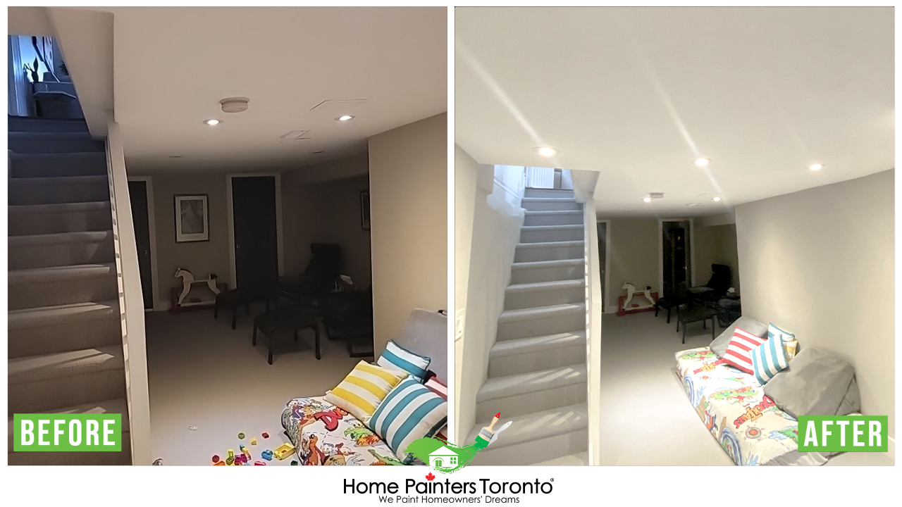 Interior Wall Painting Before and After