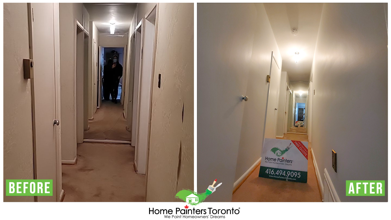 Interior Wall Painting Before and After