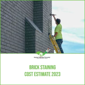Brick Staining Cost Estimate 2023