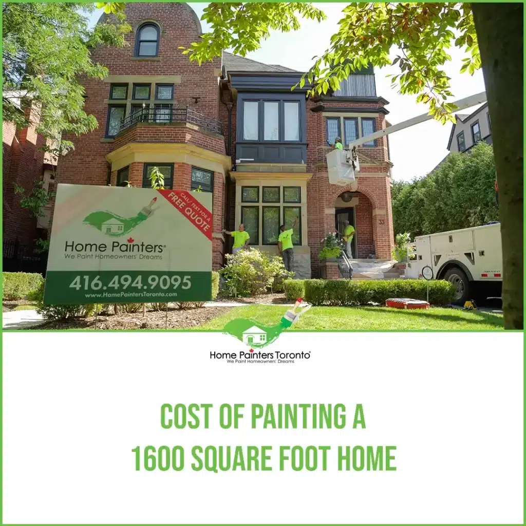 Cost of Painting a 1600 Square Foot Home