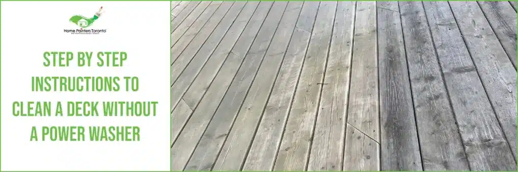 Step by step clean deck