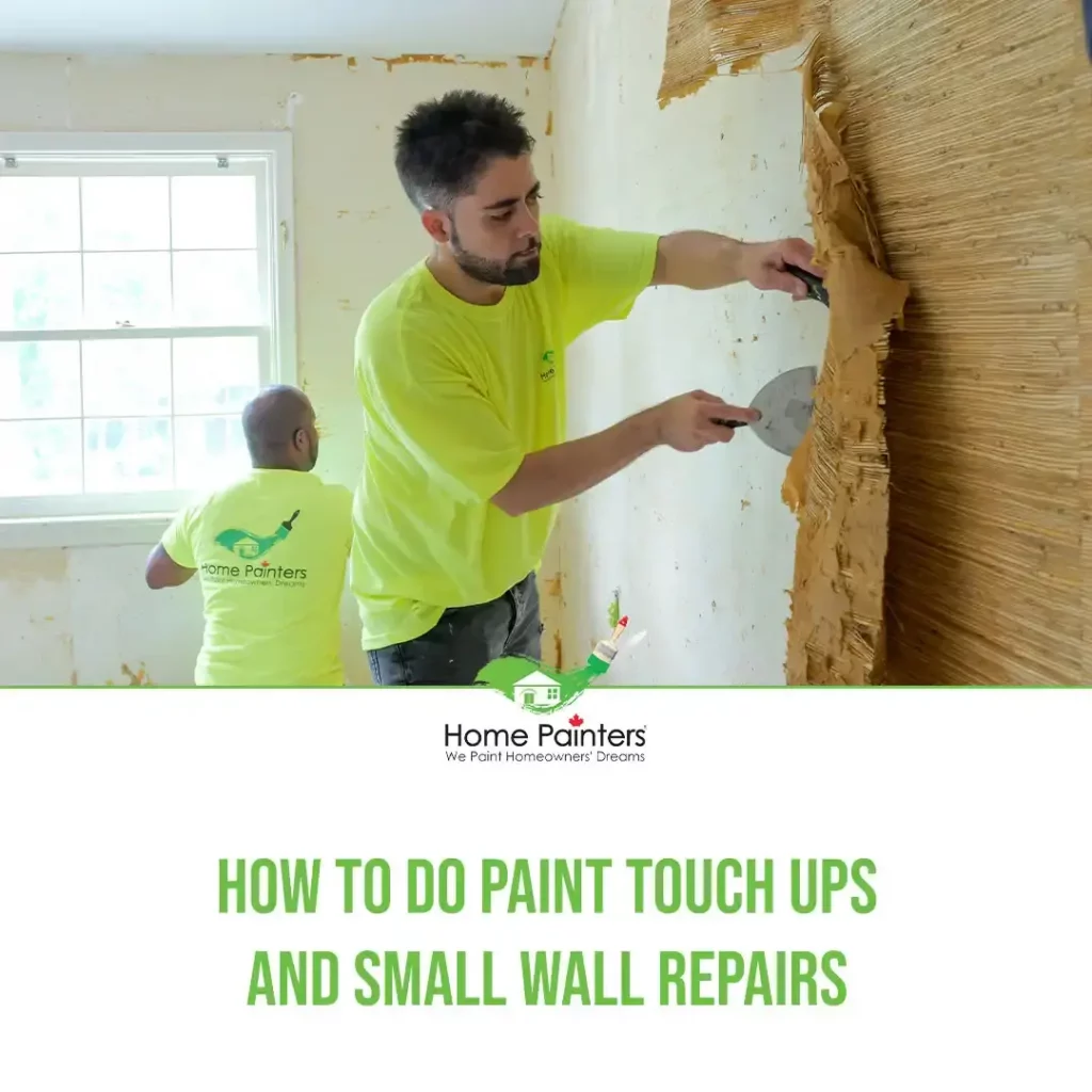 How to do Paint Touch Ups and Small Wall Repairs