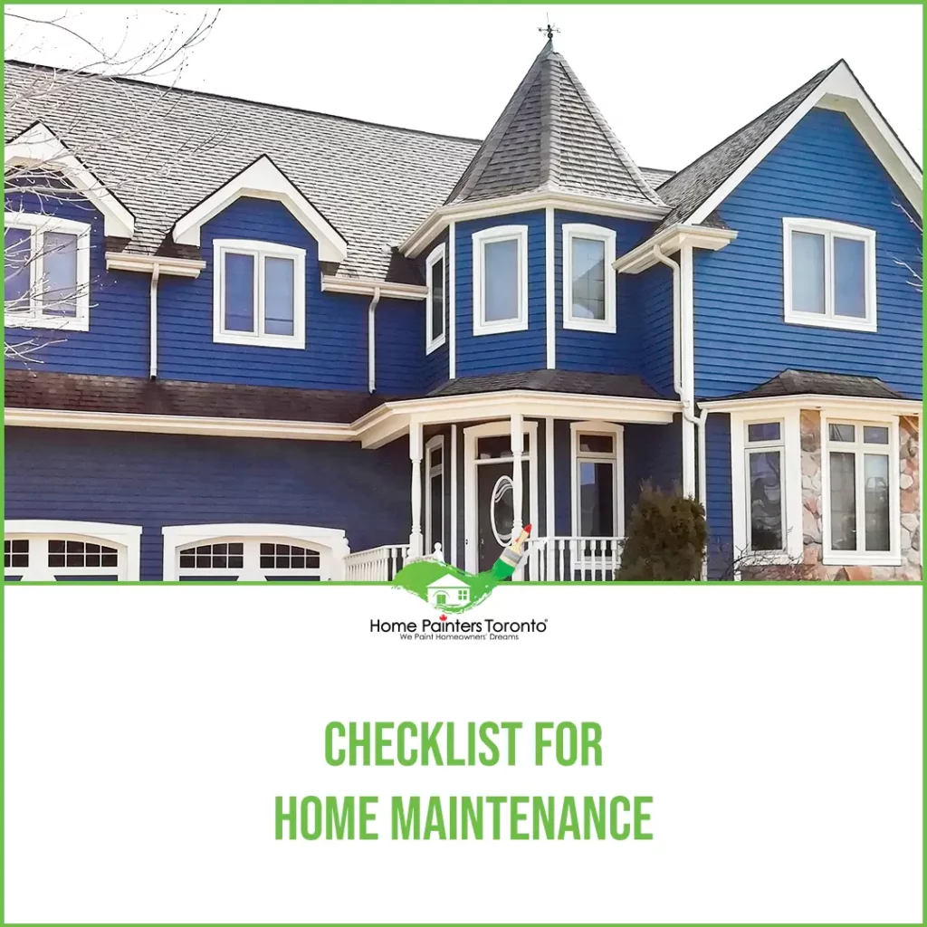 Checklist For Home Maintenance