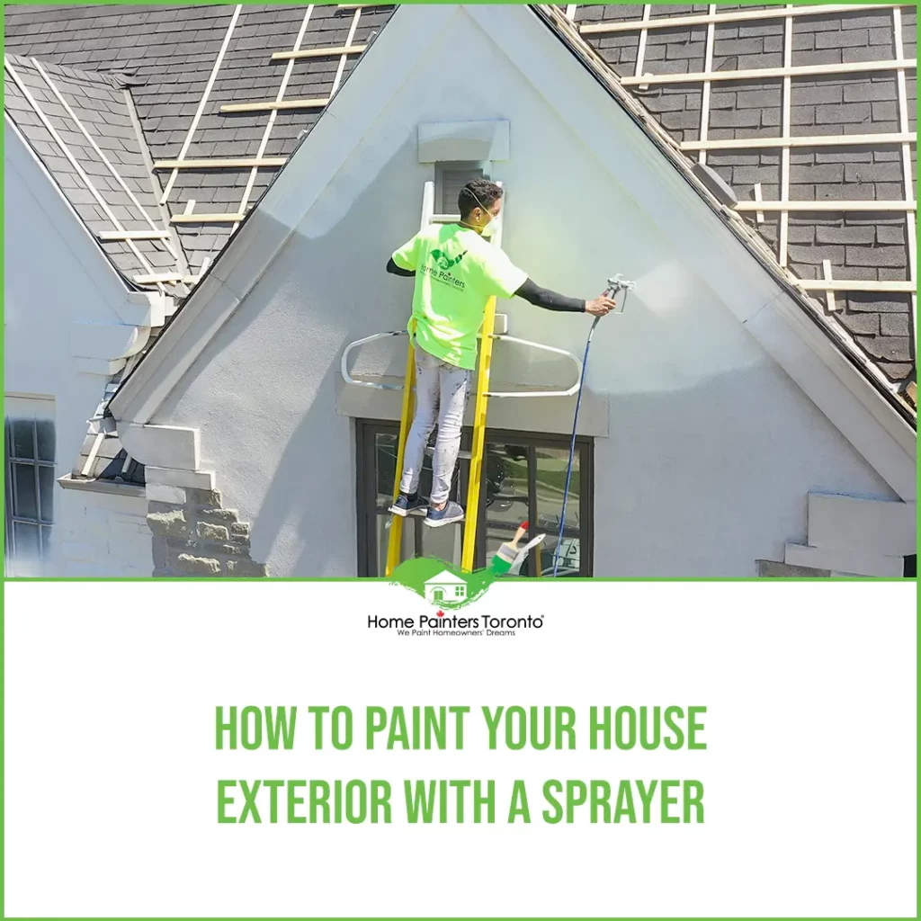 Exterior Painting With Sprayer
