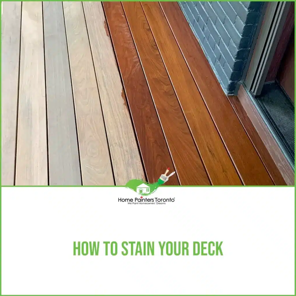 How To Stain Your Deck