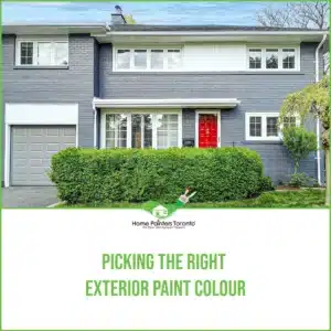 Picking the Right Exterior Paint Colour