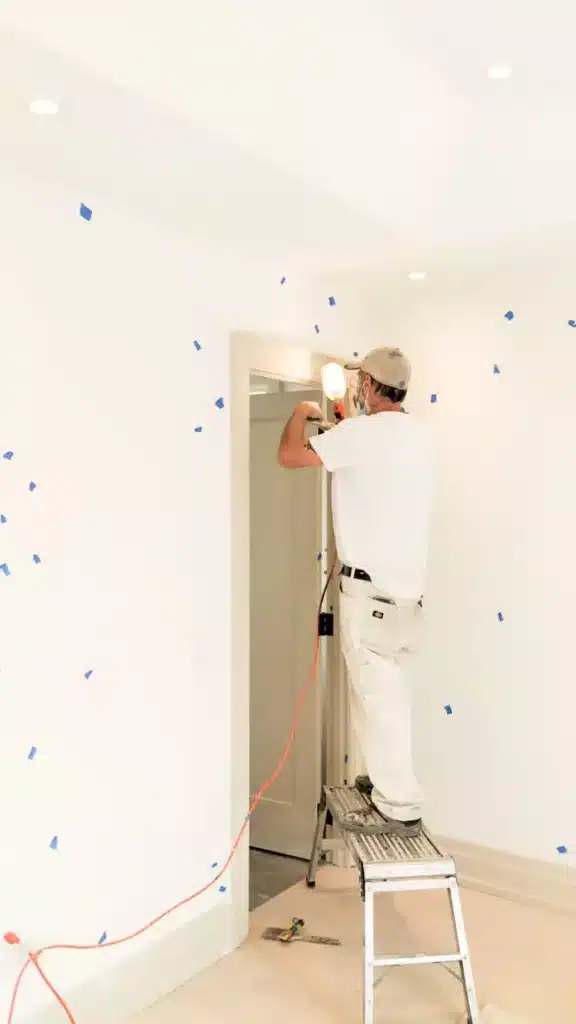 Interior Painting Prep Finding Damages On Drywall Working Painter