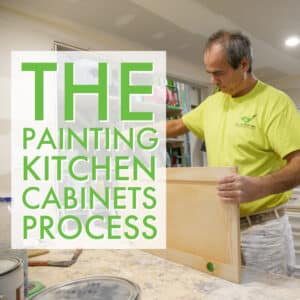 The Painting Kitchen Cabinet Process