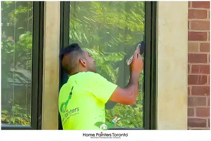 Painter Painting Metal Trim